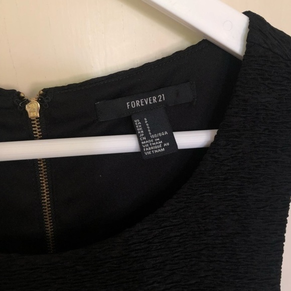 Short Black A-Line Dress with Back Zipper Size S - Picture 8 of 11